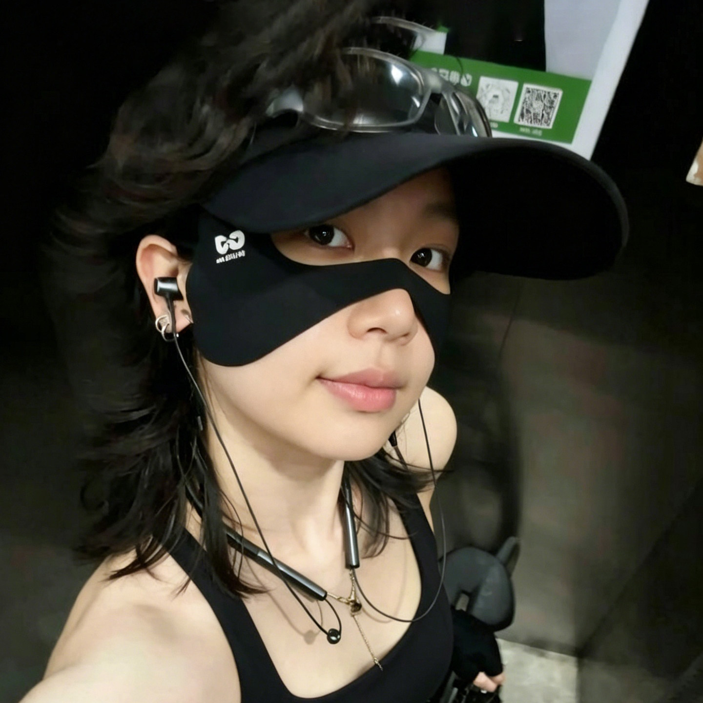 户外骑行防晒蝴蝶面罩高尔夫遮阳防紫外线护颧骨眼角冰丝凉感脸罩