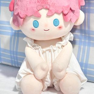 40cm坐姿娃衣可爱连体衣爬爬服无属性棉花娃娃一番赏正常体单睡衣