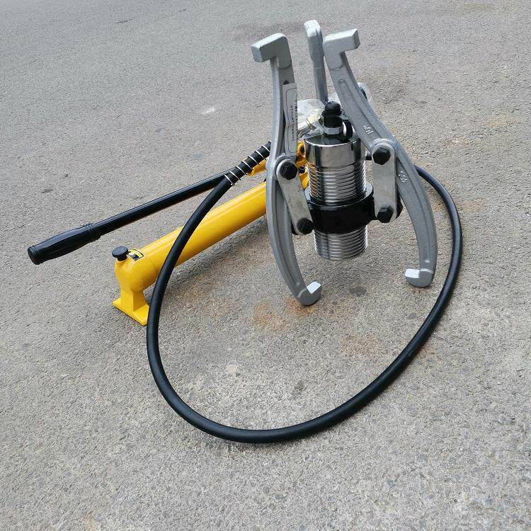长力重工供应油压拔轮器运用简单手动液压拉马分体式拔轮器
