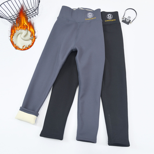女童加绒加厚鲨鱼裤 秋冬款新款儿童冬季一体绒保暖裤女孩打底裤