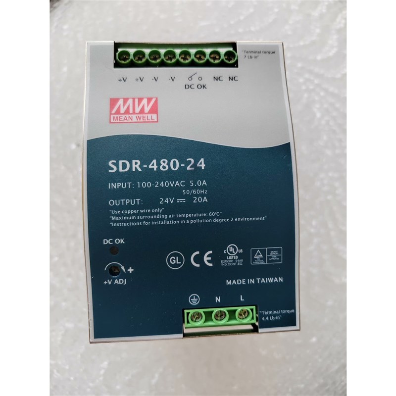 议价MEAN WELL/正品明纬电源SDR-480-24!20A
