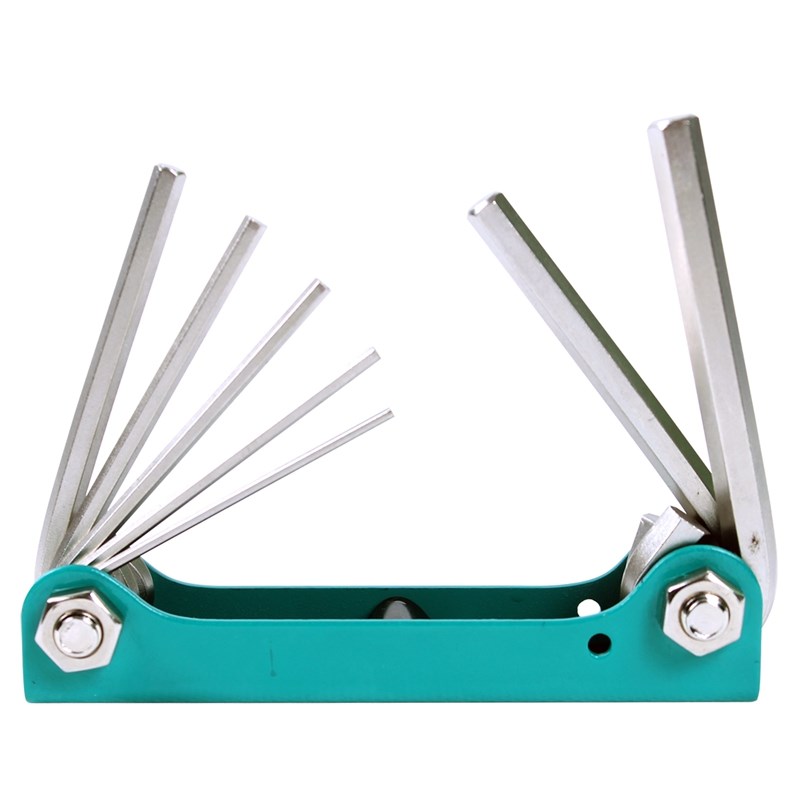 台湾宝工 8PK-021N 折叠型内六角扳手组 7支组 1.5~6