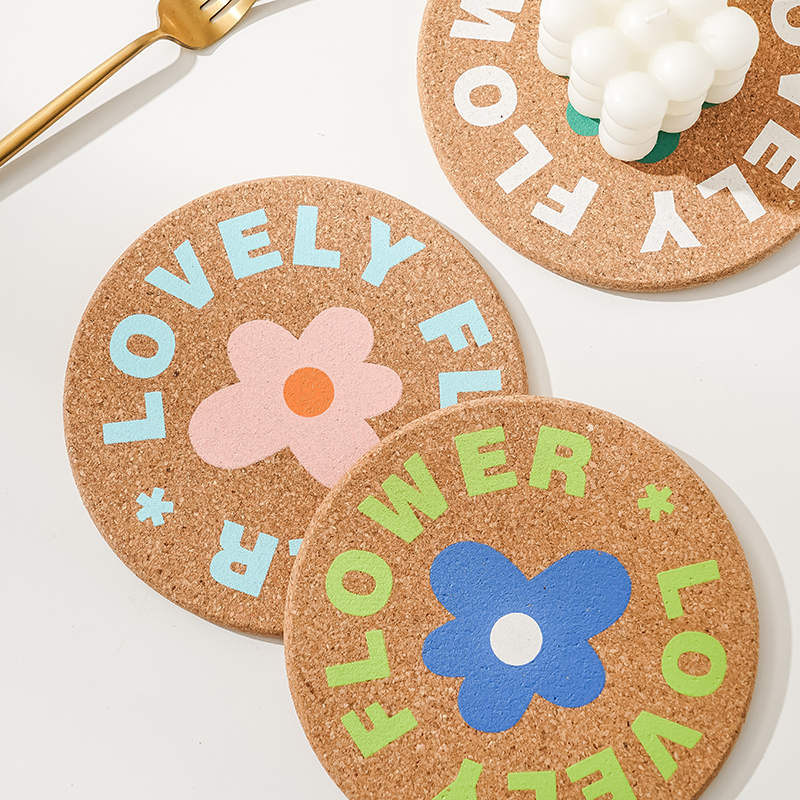 日式圆形软木锅垫杯垫厨房隔热垫碗垫餐桌垫防烫盘垫防滑垫子餐垫