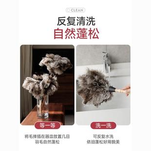 静电鸵用鸟掸子鸡防家用除尘不静电车清洁神器扫灰加BMB厚毛杰斯