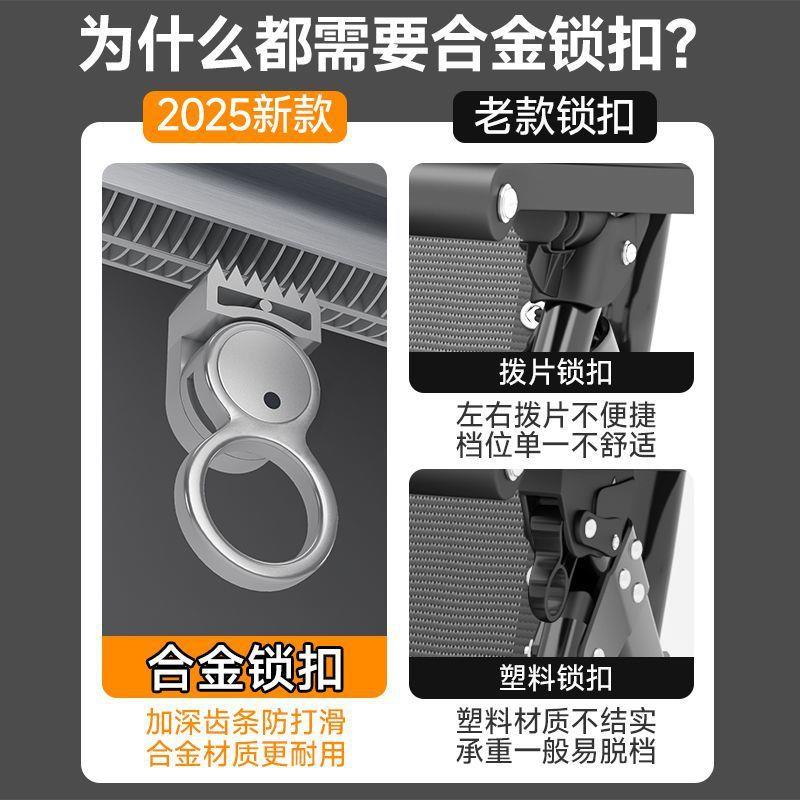 YBF折叠躺椅可坐可躺公休椅子午家用新款办室懒人椅午可调睡节靠