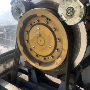 抱闸 5槽曳引轮 制动器 LCY600曳引机配件480mm 原厂全新林肯电梯