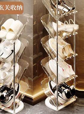 家用简鞋易鞋架窄门口拖多WYZ层小型户门后极鞋小子收纳神器鞋入