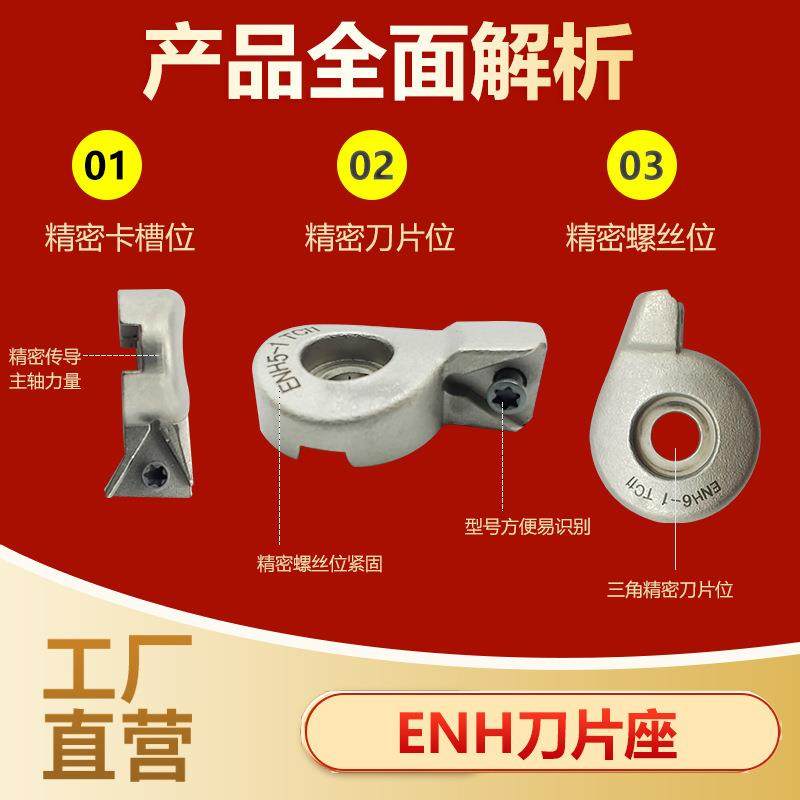 E头WN精镗刀刀片座ENH 1 2 3 4 5 6 -1 2 3 B精/镗刀片座配BIG BN