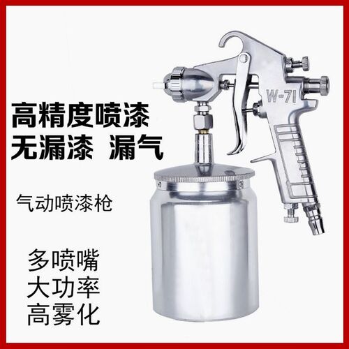 德国进口F75油漆喷枪w71气动修补皮具k3家具汽车涂料胶水高雾化普