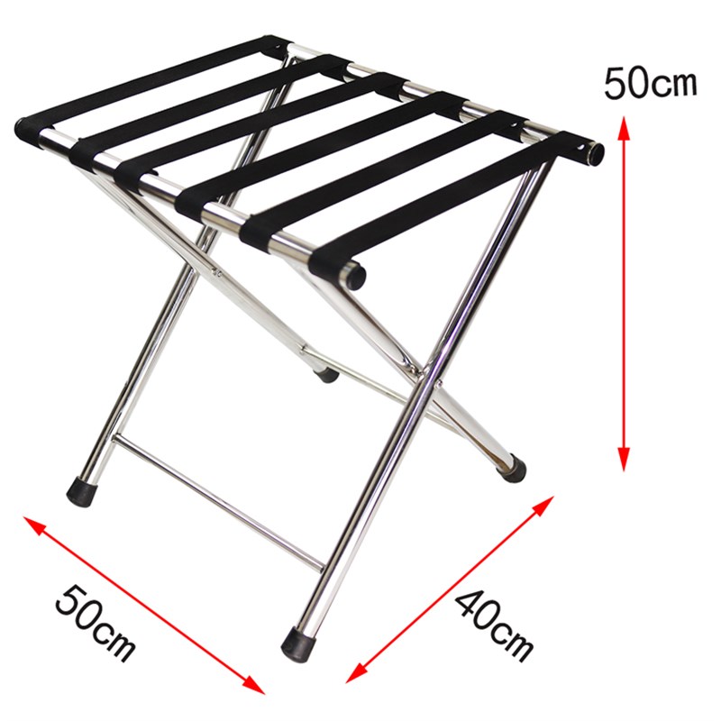 加厚镜钢酒店不锈钢行李架 宾馆行李架 客房放衣架 可折叠行李架