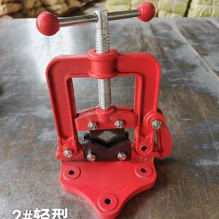 德国进口龙门钳夹管钳重型三角架压力ECJ镀锌钳管管台虎钳割丝子