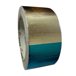 邦特玻纤布铝箔保温胶带5cm6CM10公分8加厚锡箔纸自粘管道油烟机