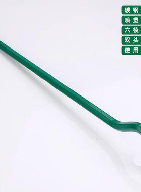 拓森六角扁棍铁路维撬防专用羊角消撬棍修扁棍100525/1多规格撬棍