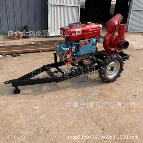 免手吸压农用寸8自泵 柴油66325水拖车款大流量抽泵