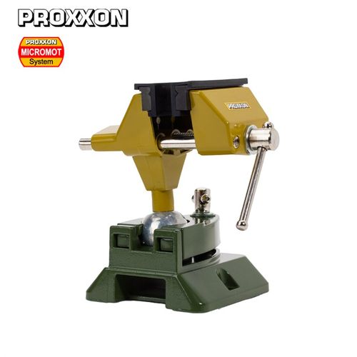 [28608]PROXXON桌面夹台式可固定多用钳口带胶垫防伤带胶万向虎钳
