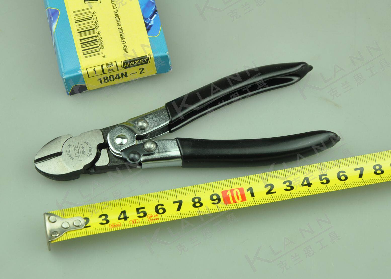 德国HAZET 杠杆侧切钳 斜口钳 1804N-2 带自动弹开 160mm进口工具