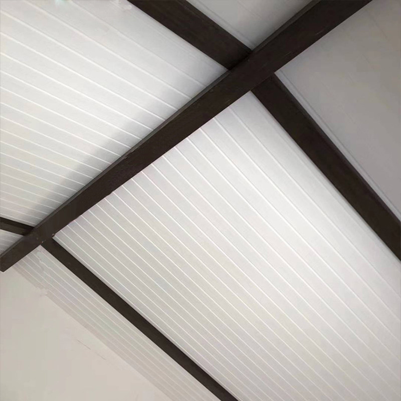 阳台吊顶生态木浮雕板集成墙板幼儿园墙裙背景墙护墙白色扣板装饰