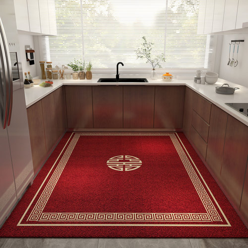 高端厨房专业地垫2024年新款防滑防油可吸水垫门口家用地毯客厅垫