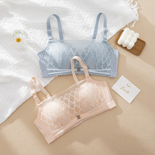 白色抹胸内衣女夏季薄款无钢圈夏天透气小胸聚拢学生防走光文胸罩