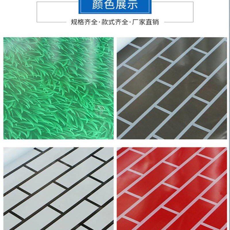 铁皮彩钢围挡1米铁皮板卷围栏彩涂卷防水单瓦屋顶防雨水蓝色加厚