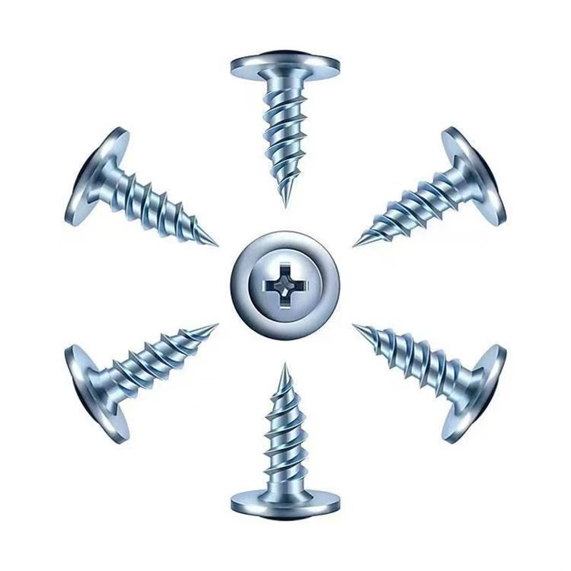 华司尖头自攻尖头螺钉十字圆头带垫螺丝介子头大头自攻钉大扁头