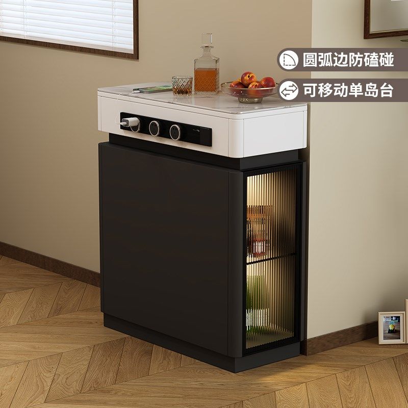 可移动单独岛台2025新款现代简约小户型窄导台岩板迷你餐柜定制,住宅家具,岛台,淘宝优惠券,粉丝福利购,淘宝优惠卷