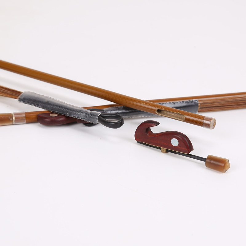 二胡弓演奏马尾弓子原木棕色马尾琴弓二胡弓子配件