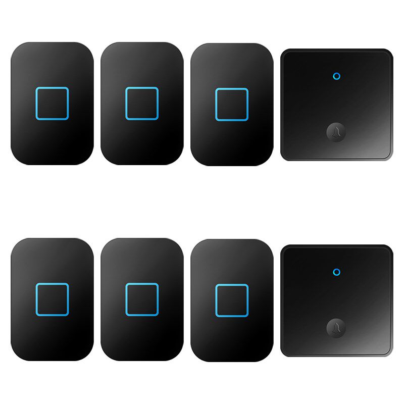 自发电门铃无线家用门铃远距离二拖六不用Q电池老人呼叫器大板