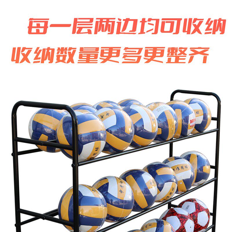 篮球收纳架学校幼儿园球架儿童足球排球可移动置物架小学生放球车