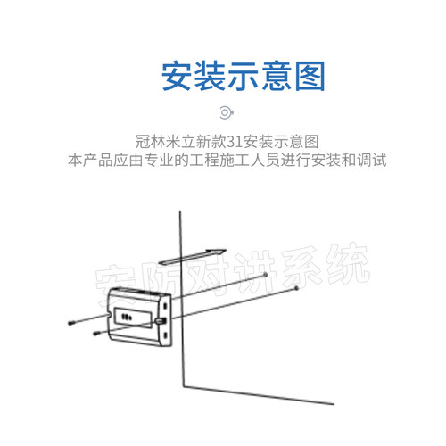 冠林米立新款31系统楼层分支器可视对讲设备