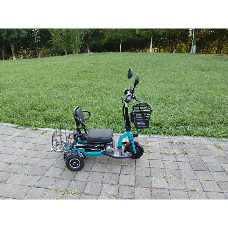 电动三轮车小型家用折叠车单人轻便锂电代步三轮车