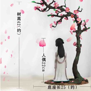 桃花树泥人真人定制软陶人偶泥塑公仔定制娃娃照片人形玩偶捏泥人