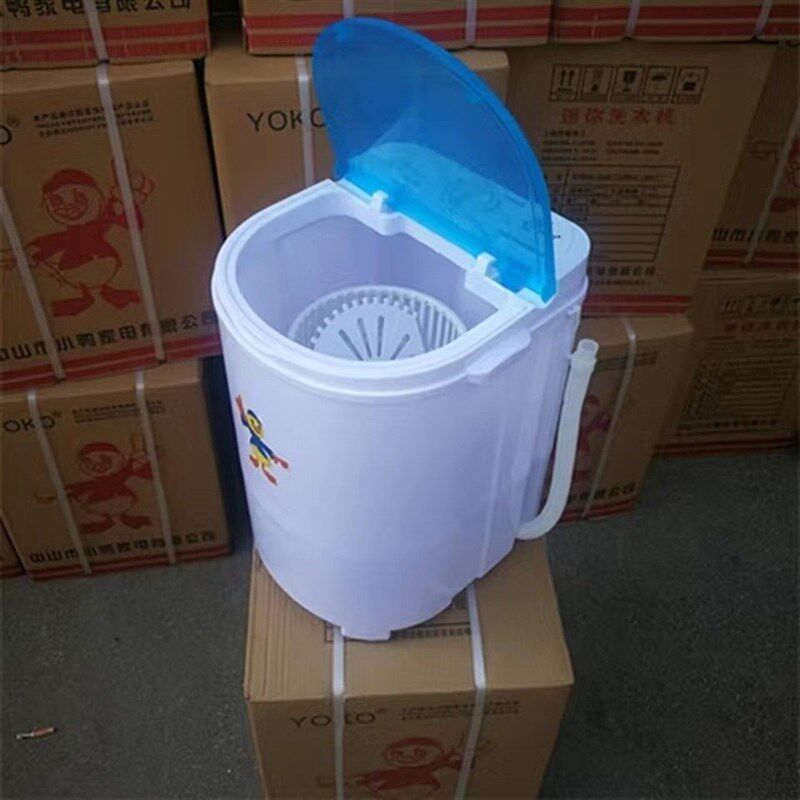 新款家用半全自动单桶小型迷你洗衣机懒人租房宿舍婴儿童洗沥一体
