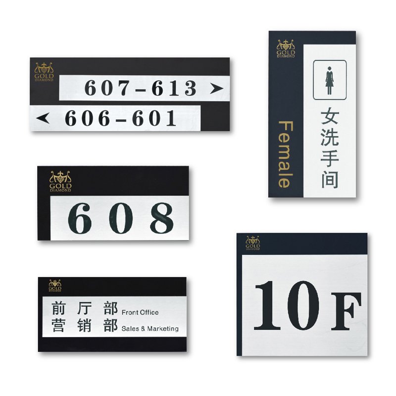 酒店宾馆定制logo标志牌电梯楼层指引牌导视牌公司营销部科室门牌