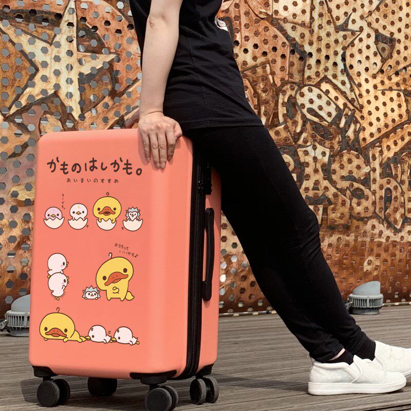 高颜值拉杆箱小清新女生行李箱子20/24寸万向轮铝框旅行密码箱子