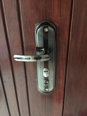 .防盗门锁外固定大把手大门锁面板超C级防盗门把手铁门实木门锁具