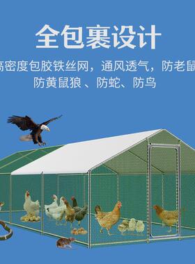 鸽子鸡OXW笼用室笼外鸡棚鸡笼子养殖特大户外大型养鸡棚专笼家用