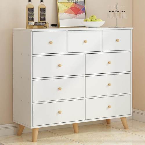 风斗美甲收甲纳柜多抽屉子柜多层柜组合CRL实格木腿油胶简易柜子