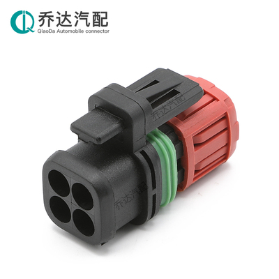 1337352-1 4孔汽车防水连接器1.5线束挖掘机喷油嘴氮氧传感器插头