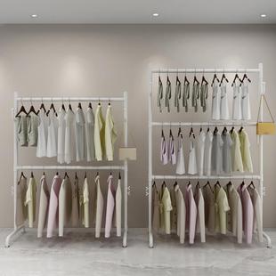 三可降升双层晾衣架落地两751层挂用衣杆出租屋宿舍家卧室阳台衣