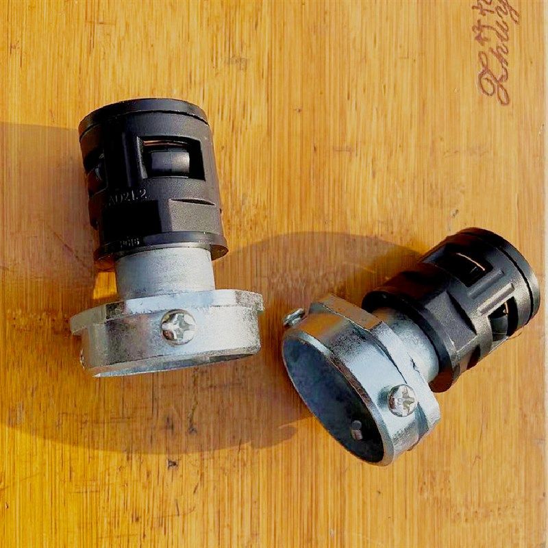 塑料波纹管钢管接头镀锌钢管硬管与软管浪管连接对接接头DN20 6分