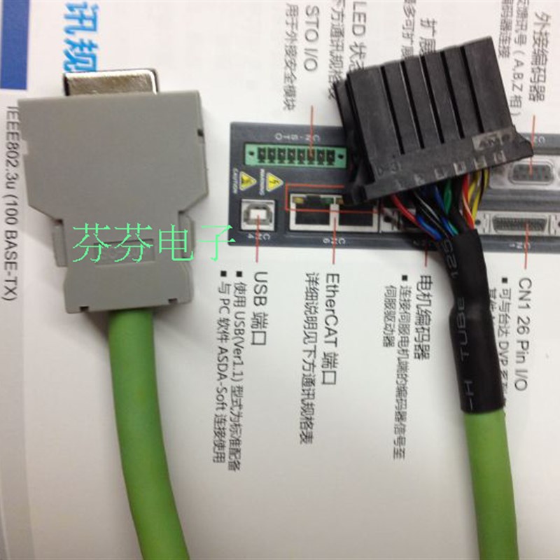 FANUC发那科主轴编码器反馈电缆线PLG线 A06B-6078-K811长度齐全