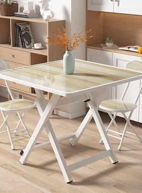 折叠边桌餐HPF用桌家简易吃饭桌户外便携摆摊折桌椅租叠房新款包