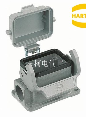 HARTING浩亭哈丁 连接器接线盒 19300061255  6针底座带盖 6芯