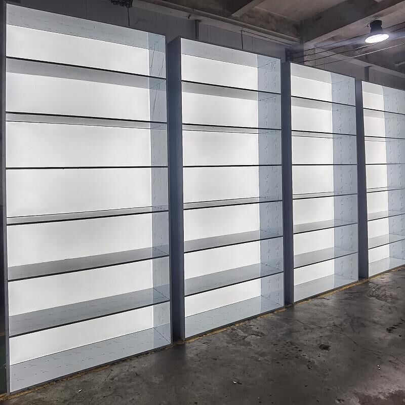 不锈钢酒柜定制亚克力发光展示柜金属柜书柜装饰柜红酒柜架置物架