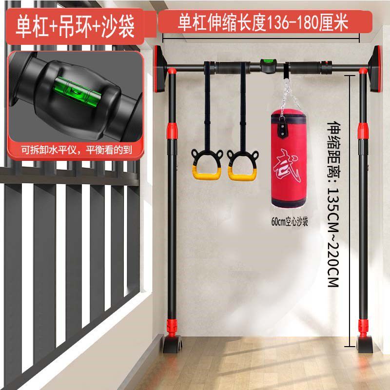 家用支撑杆d单杠门上走道室内免打孔引体向上器材儿童成人健身吊