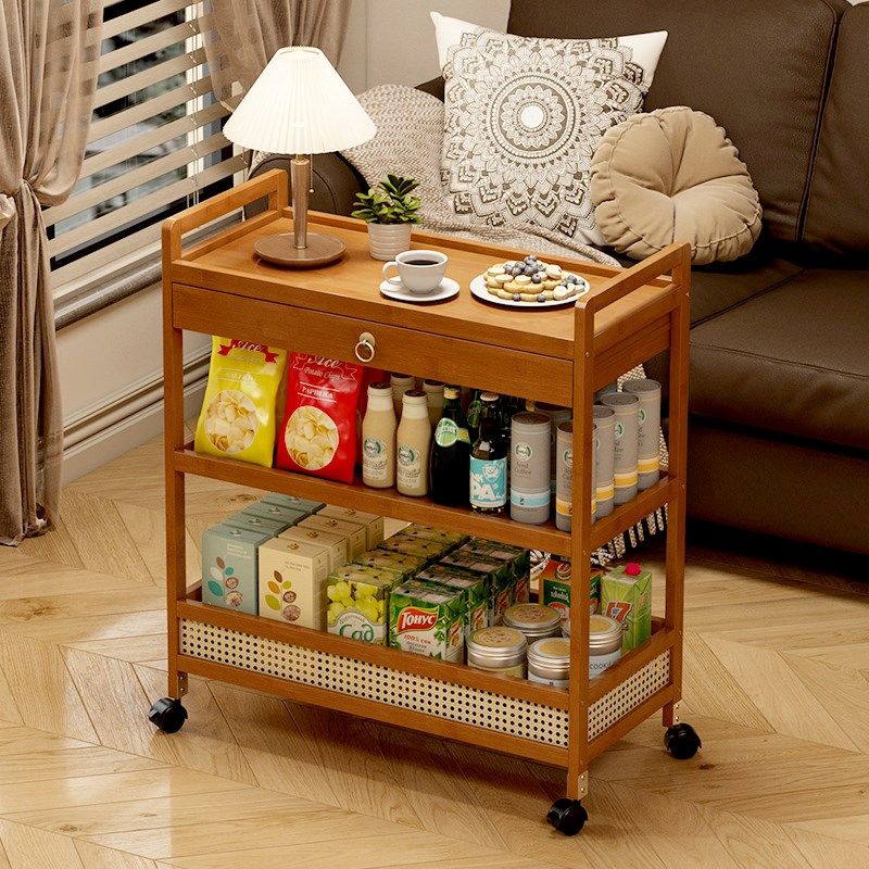 中古小推车零食收纳柜可推拉客厅餐厅沙发边几茶几可移动置物架子,住宅家具,移动边几/推车,淘宝优惠券,粉丝福利购,淘宝优惠卷