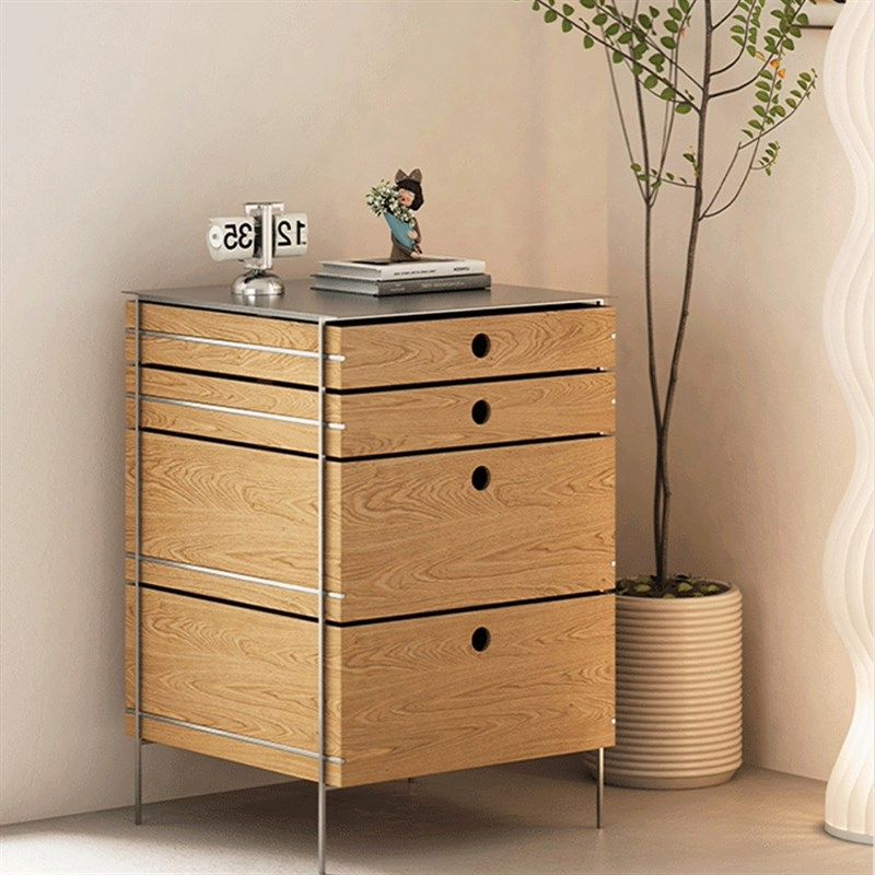 中古海洋板桦木四斗柜餐边柜小户型沙发边柜卧室不锈钢收纳储物柜,住宅家具,斗柜,淘宝优惠券,粉丝福利购,淘宝优惠卷