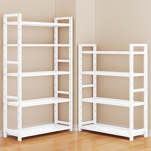 置物架简易多层收纳架子书架落地厨房客厅靠墙竹货V杂物零食储物