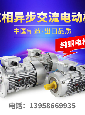 YS90/100L/132三相电机1.1/1.5/2.2C/3/4/5.5/7.5KW铝壳1400转380